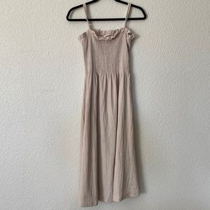 Smocked Midi Dress
